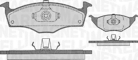 Magneti Marelli 363916060411 - Тормозные колодки, дисковые, комплект avtokuzovplus.com.ua