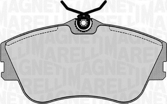 Magneti Marelli 363916060417 - Тормозные колодки, дисковые, комплект autodnr.net