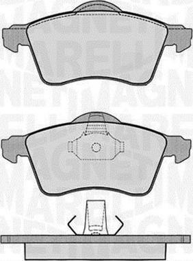 Magneti Marelli 363916060418 - Тормозные колодки, дисковые, комплект avtokuzovplus.com.ua