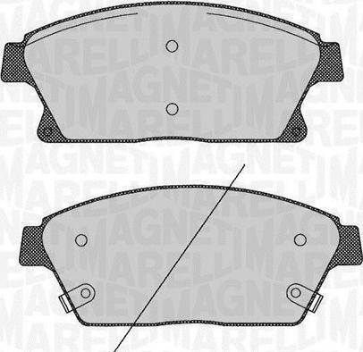 Magneti Marelli 363916060424 - Тормозные колодки, дисковые, комплект autodnr.net