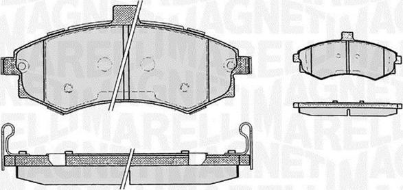 Magneti Marelli 363916060469 - Гальмівні колодки, дискові гальма autocars.com.ua