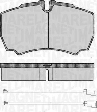 Magneti Marelli 363916060474 - Тормозные колодки, дисковые, комплект avtokuzovplus.com.ua