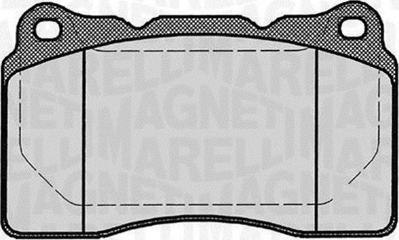 Magneti Marelli 363916060499 - Тормозные колодки, дисковые, комплект autodnr.net