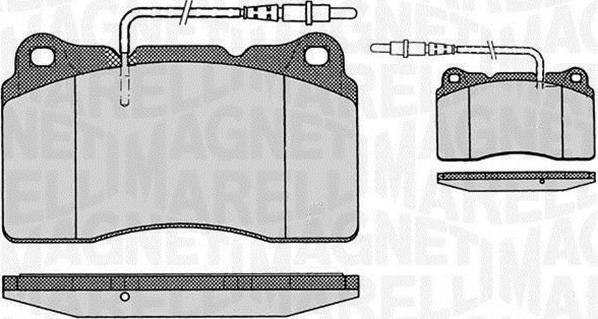 Magneti Marelli 363916060500 - Тормозные колодки, дисковые, комплект avtokuzovplus.com.ua