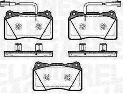 Magneti Marelli 363916060501 - Гальмівні колодки, дискові гальма autocars.com.ua