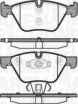 Magneti Marelli 363916060507 - Гальмівні колодки, дискові гальма autocars.com.ua