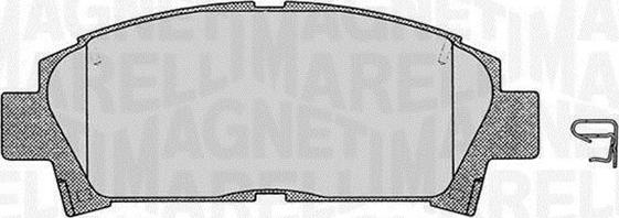 Magneti Marelli 363916060509 - Гальмівні колодки, дискові гальма autocars.com.ua