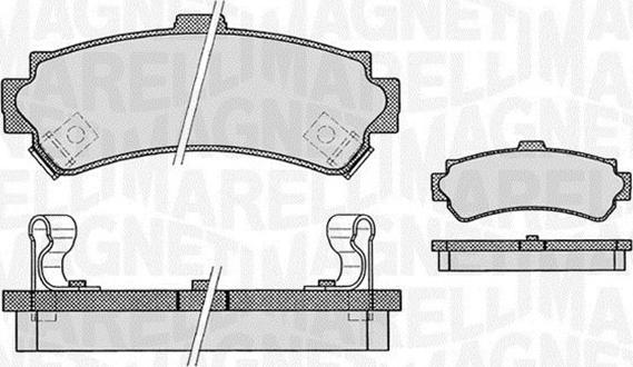 Magneti Marelli 363916060519 - Тормозные колодки, дисковые, комплект autodnr.net