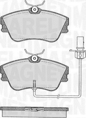 Magneti Marelli 363916060528 - Гальмівні колодки, дискові гальма autocars.com.ua