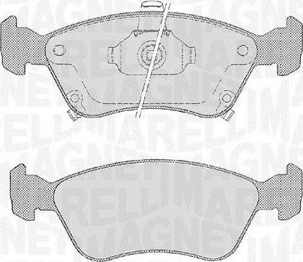 Magneti Marelli 363916060532 - Гальмівні колодки, дискові гальма autocars.com.ua