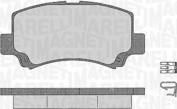 Magneti Marelli 363916060534 - Тормозные колодки, дисковые, комплект autodnr.net