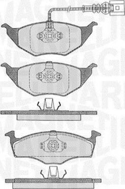 Magneti Marelli 363916060535 - Тормозные колодки, дисковые, комплект autodnr.net