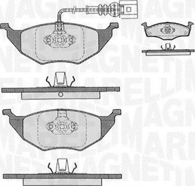 Magneti Marelli 363916060536 - Тормозные колодки, дисковые, комплект autodnr.net