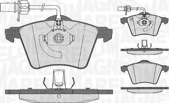 Magneti Marelli 363916060539 - Гальмівні колодки, дискові гальма autocars.com.ua