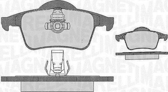 Magneti Marelli 363916060543 - Тормозные колодки, дисковые, комплект avtokuzovplus.com.ua