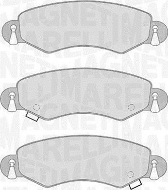 Magneti Marelli 363916060548 - Гальмівні колодки, дискові гальма autocars.com.ua