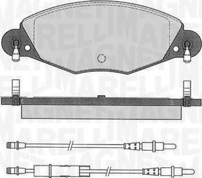 Magneti Marelli 363916060564 - Тормозные колодки, дисковые, комплект avtokuzovplus.com.ua