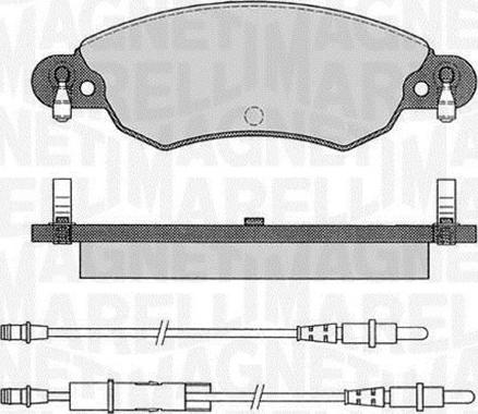 Magneti Marelli 363916060565 - Тормозные колодки, дисковые, комплект autodnr.net