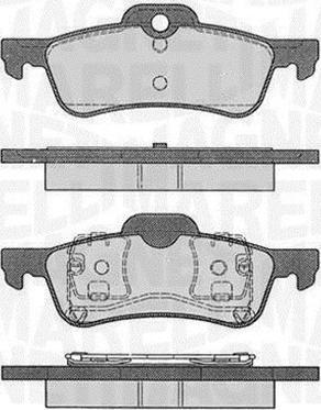 Magneti Marelli 363916060574 - Гальмівні колодки, дискові гальма autocars.com.ua