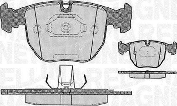 Magneti Marelli 363916060579 - Тормозные колодки, дисковые, комплект avtokuzovplus.com.ua