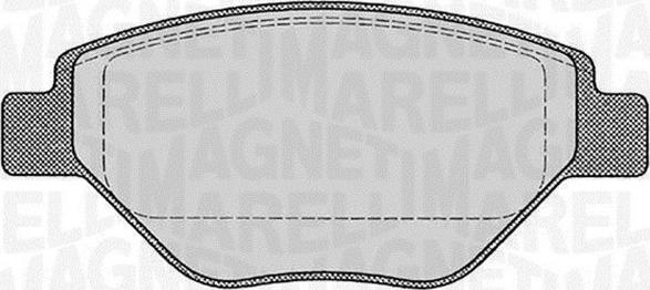 Magneti Marelli 363916060600 - Гальмівні колодки, дискові гальма autocars.com.ua