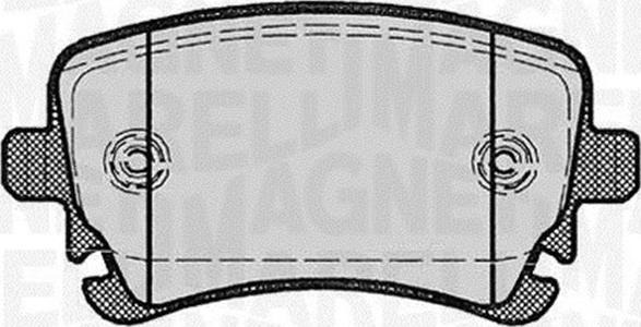 Magneti Marelli 363916060602 - Тормозные колодки, дисковые, комплект avtokuzovplus.com.ua