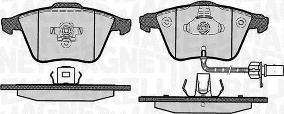 Magneti Marelli 363916060609 - Тормозные колодки, дисковые, комплект avtokuzovplus.com.ua