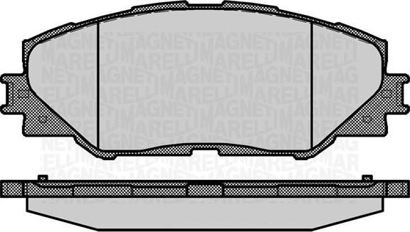 Magneti Marelli 363916060632 - Тормозные колодки, дисковые, комплект autodnr.net