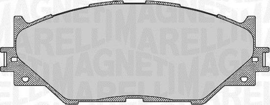 Magneti Marelli 363916060637 - Гальмівні колодки, дискові гальма autocars.com.ua