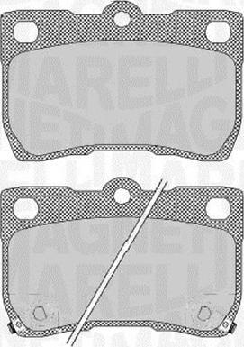 Magneti Marelli 363916060638 - Тормозные колодки, дисковые, комплект avtokuzovplus.com.ua