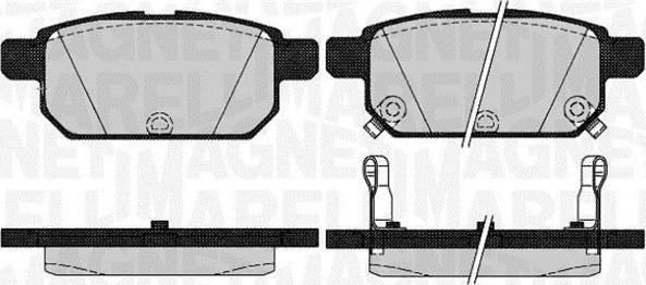 Magneti Marelli 363916060646 - Гальмівні колодки, дискові гальма autocars.com.ua