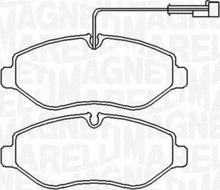 Magneti Marelli 363916060650 - Тормозные колодки, дисковые, комплект autodnr.net