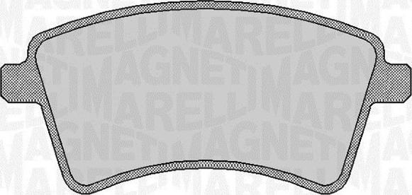 Magneti Marelli 363916060661 - Гальмівні колодки, дискові гальма autocars.com.ua
