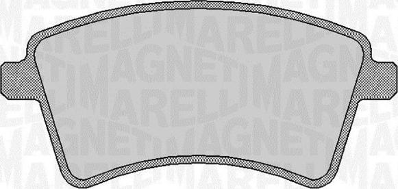 Magneti Marelli 363916060661 - Тормозные колодки, дисковые, комплект autodnr.net