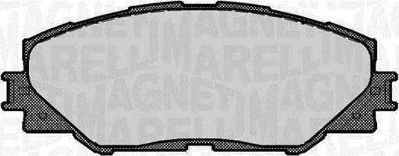 Magneti Marelli 363916060663 - Тормозные колодки, дисковые, комплект avtokuzovplus.com.ua