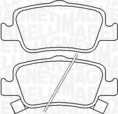 Magneti Marelli 363916060666 - Гальмівні колодки, дискові гальма autocars.com.ua