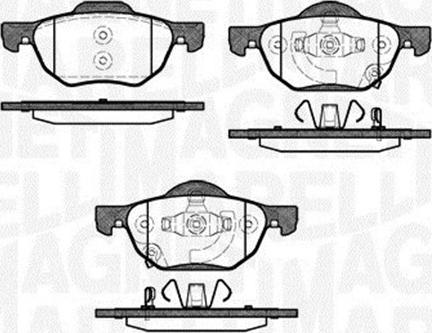 Magneti Marelli 363916060691 - Тормозные колодки, дисковые, комплект autodnr.net