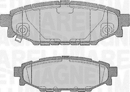 Magneti Marelli 363916060700 - Гальмівні колодки, дискові гальма autocars.com.ua