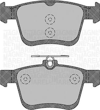 Magneti Marelli 363916060714 - Тормозные колодки, дисковые, комплект avtokuzovplus.com.ua