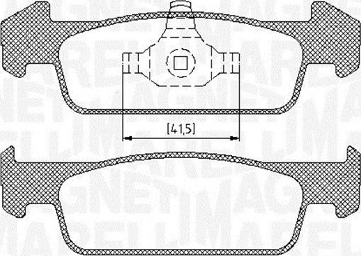 Magneti Marelli 363916060718 - Тормозные колодки, дисковые, комплект autodnr.net