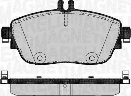 Magneti Marelli 363916060734 - Гальмівні колодки, дискові гальма autocars.com.ua