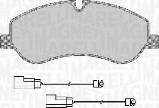 Magneti Marelli 363916060741 - Гальмівні колодки, дискові гальма autocars.com.ua