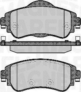 Magneti Marelli 363916060753 - Гальмівні колодки, дискові гальма autocars.com.ua