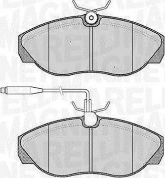 Magneti Marelli 363916060789 - Тормозные колодки, дисковые, комплект avtokuzovplus.com.ua