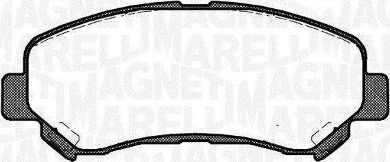 Magneti Marelli 363916060811 - Тормозные колодки, дисковые, комплект avtokuzovplus.com.ua