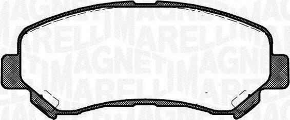 Magneti Marelli 363916060812 - Гальмівні колодки, дискові гальма autocars.com.ua