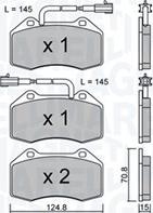 Magneti Marelli 363916061157 - Гальмівні колодки, дискові гальма autocars.com.ua