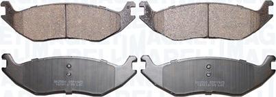 Magneti Marelli 363916061484 - Гальмівні колодки, дискові гальма autocars.com.ua