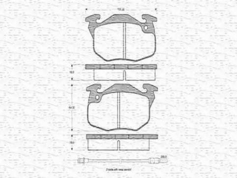 Magneti Marelli 430216170214 - Тормозные колодки, дисковые, комплект avtokuzovplus.com.ua