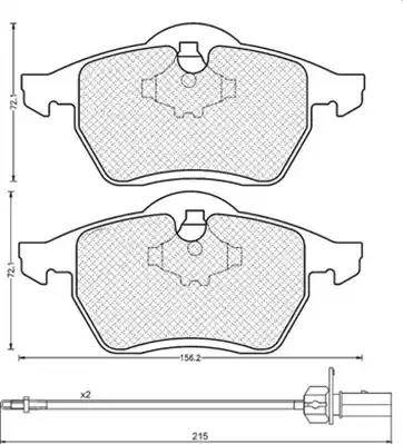 Magneti Marelli 430216170313 - Гальмівні колодки, дискові гальма autocars.com.ua